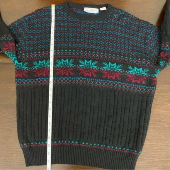 Vintage Rob Winter Men’s Acrylic Knit Snowflake Sweater. Size XL. - Picture 11 of 15